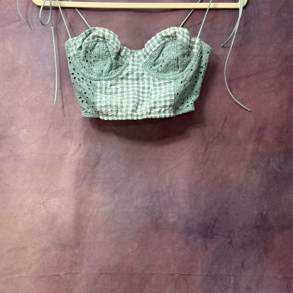 Urban Outfitters Gingham Crop Top